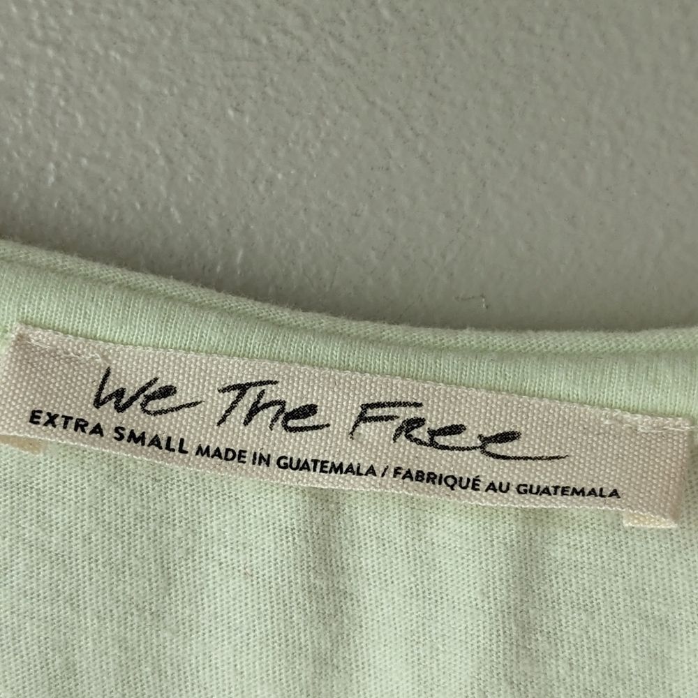 Free‎ People Neon Yellow Crop Top sz XS - Picture 4 of 5